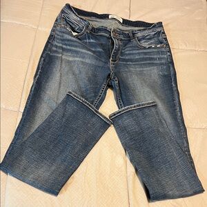 BKE Women's Straight Leg Blue Jeans